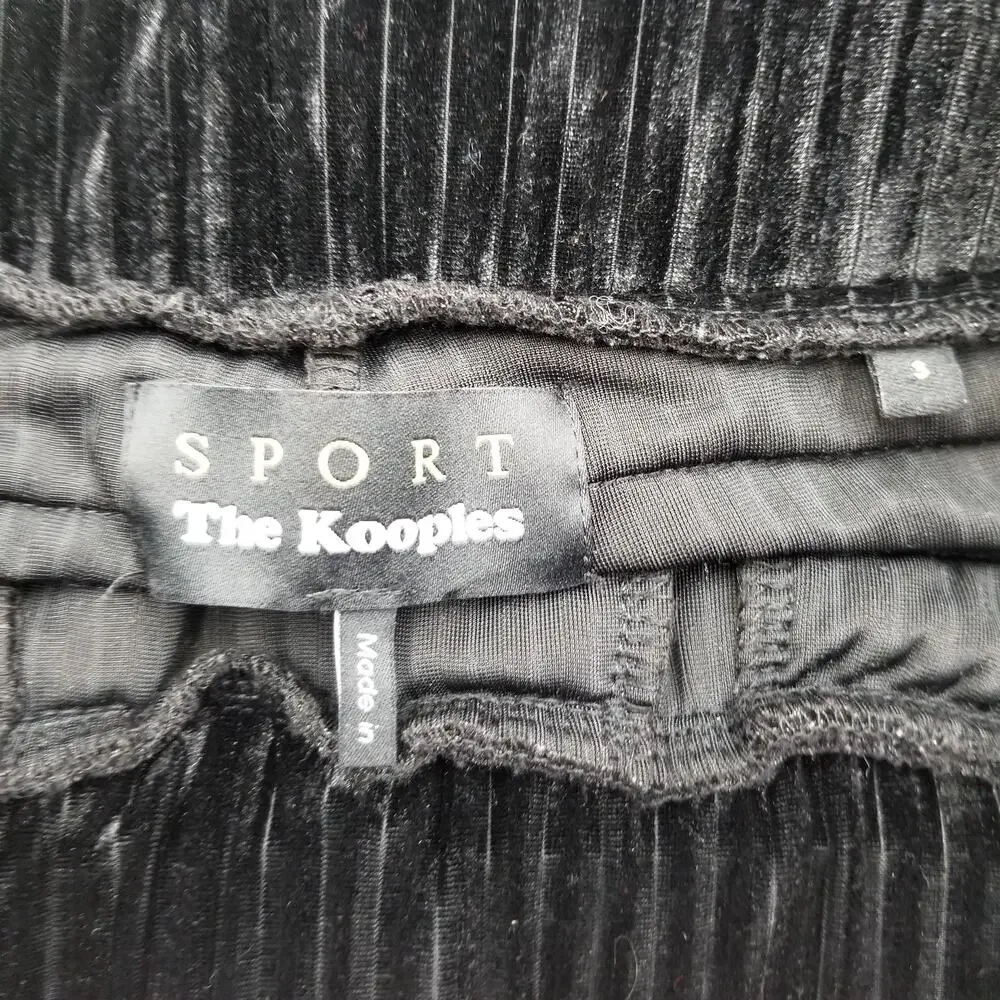 THE KOOPLES Sport Ribbed Velvet Drawstring Ankle Joggers - 29 (Kooples Size 3) - Picture 6 of 7